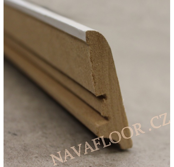 Soklová lišta KP 60 Bílá 00088 MDF délka 2,4m