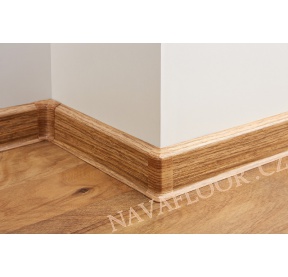 Soklová lišta FATRA 52x12x2500mm plastová s kabelovým kanálem