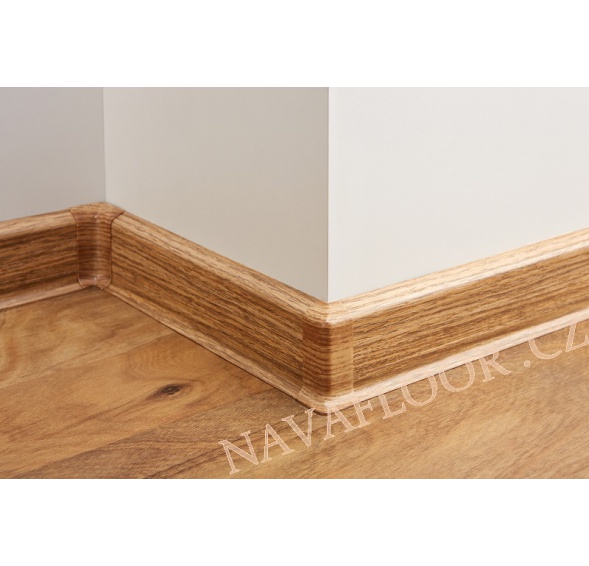 Soklová lišta FATRA 52x12x2500mm plastová s kabelovým kanálem