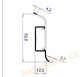 Soklová lišta FATRA 52x12mm L0038 BÍLÁ plastová s kabelovým kanálem délka 2,5m