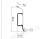 Soklová lišta FATRA 52x12mm L0038 BÍLÁ plastová s kabelovým kanálem délka 2,5m / cena za bm