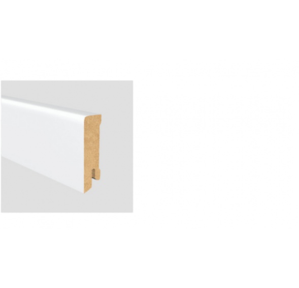 Soklová lišta Modern 60 19x60 MDF Bílá délka 2,5m 