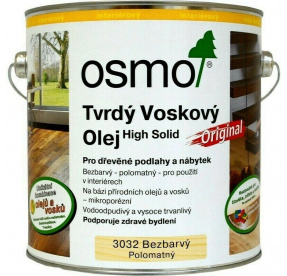 Osmo Tvrdý voskový olej Original 3032 bezbarvý hedvábný polomat 2,5 L
