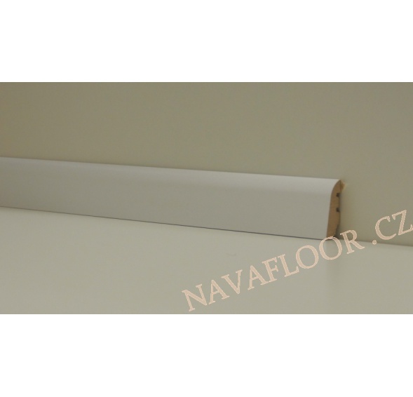 Soklová lišta KP 40 Bílá 00088 MDF délka 2,4m 