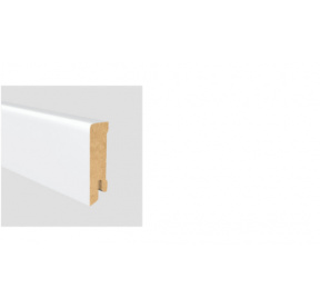 Soklová lišta Modern 80 16x80 MDF Bílá délka 2,5m