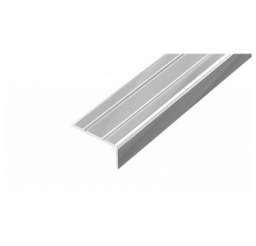 Schodová hrana 25 x 10 mm samolepící stříbro E01 délka 120cm