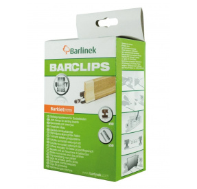 Montážní klipy BARCLIPS pro soklové lišty Barlinek - 50 ks