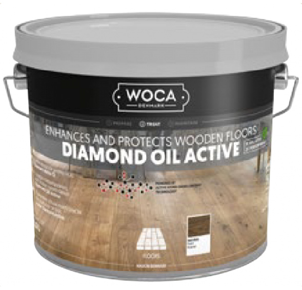 Woca olej na dřevěné podlahy Diamond Active – přírodní 2,5 l